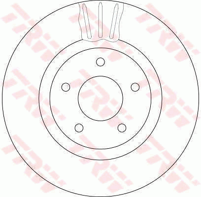 TRW Brake Rotor 325mm Front DF4219S