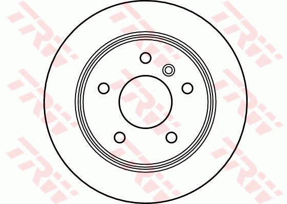 TRW Brake Rotor Single 258mm Rear DF4223S