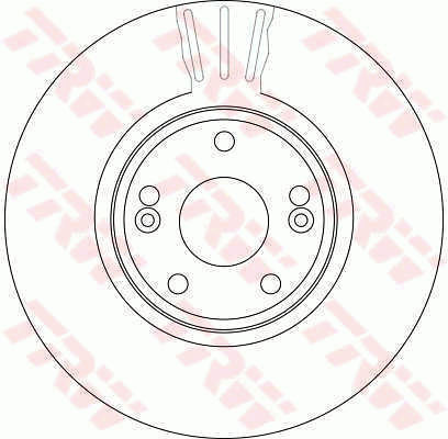 TRW Brake Rotor 300mm Front DF4229S