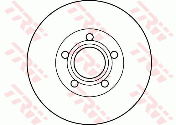 TRW Brake Rotor Single 285.5mm Front DF4238S