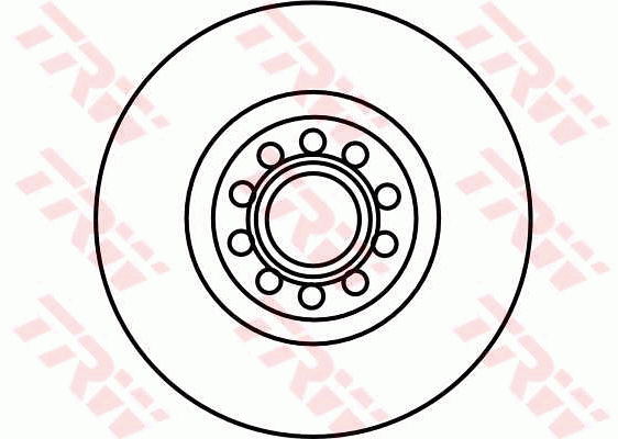 TRW Brake Rotor 312mm Front DF4262S