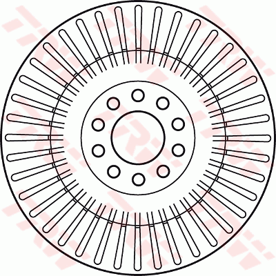 TRW Brake Rotor 360mm Front DF4268S