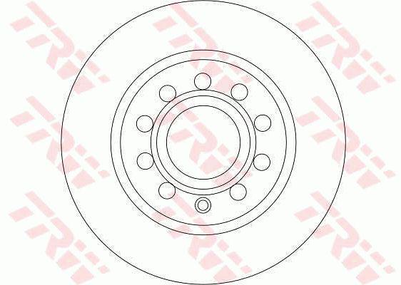 TRW Brake Rotor 253mm Rear DF4276S