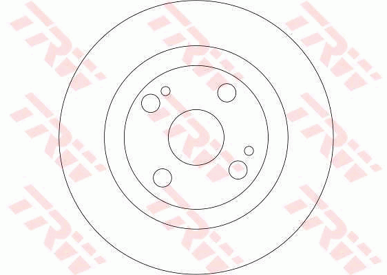 TRW Brake Rotor Single 261mm Rear DF4278S