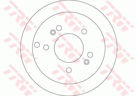 TRW Brake Rotor 262mm Rear DF4281S