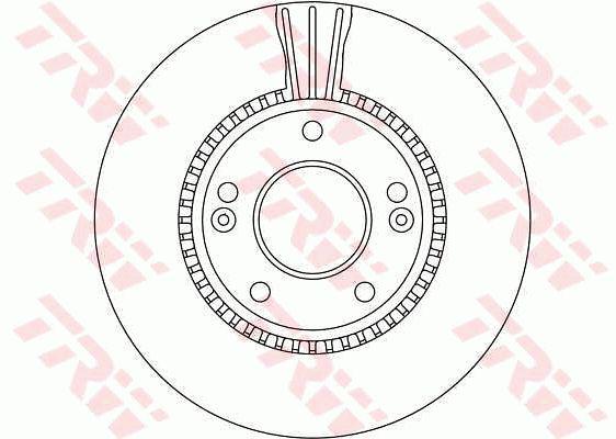 TRW Brake Rotor Single 280mm Front DF4283S