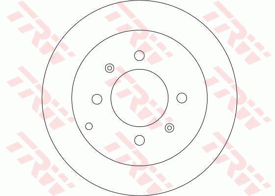 TRW Brake Rotor 262mm Rear DF4286S