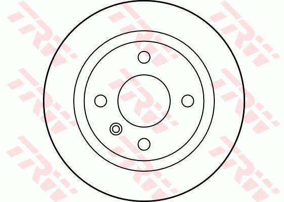 TRW Brake Rotor Single 228mm Rear DF4301S