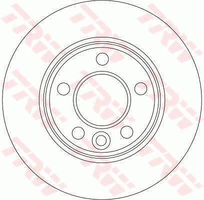 TRW Brake Rotor Single 294mm Rear DF4312S