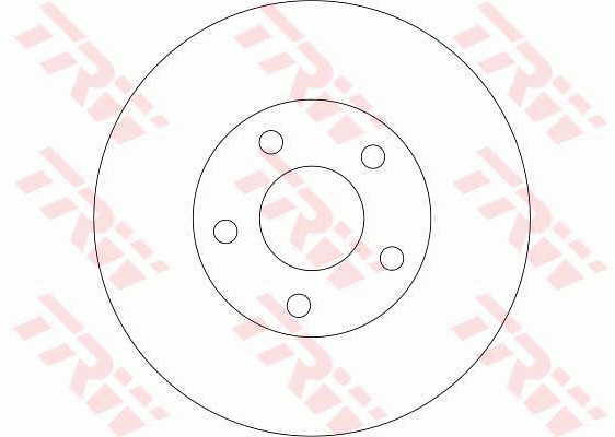 TRW Brake Rotor 280mm Front DF4316S