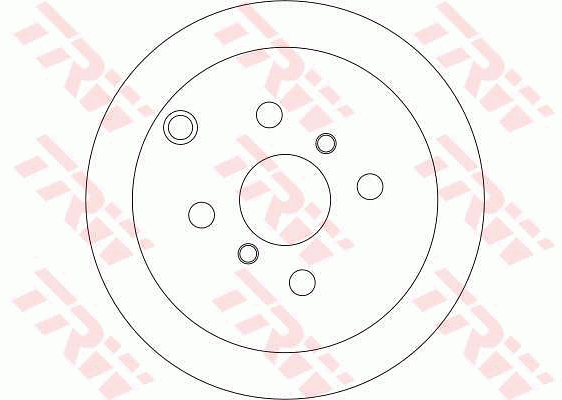 TRW Brake Rotor 268mm Rear DF4335S