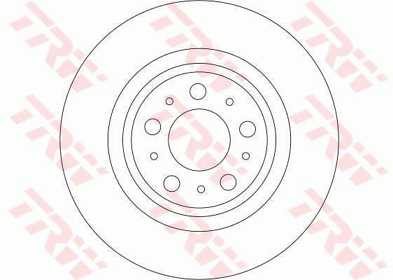 TRW Brake Rotor Single 308mm Rear DF4338S