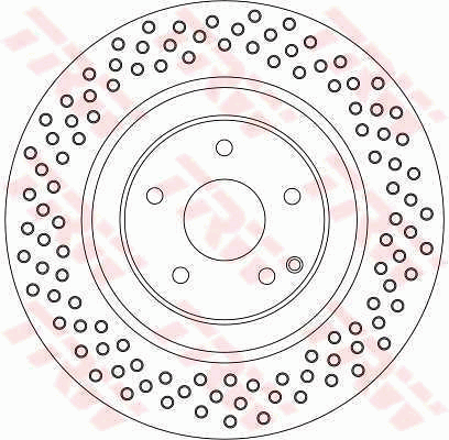 TRW Brake Rotor 345mm Front DF4341S