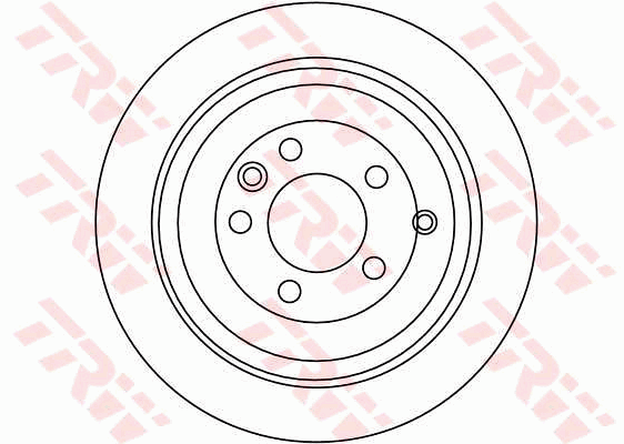 TRW Brake Rotor 350mm Rear DF4342S