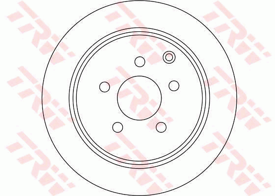 TRW Brake Rotor 308mm Rear DF4353S