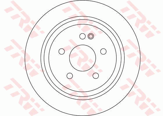 TRW Brake Rotor Single 296mm Rear DF4356S