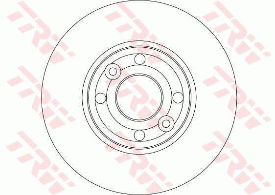 TRW Brake Rotor 260mm Front DF4364S