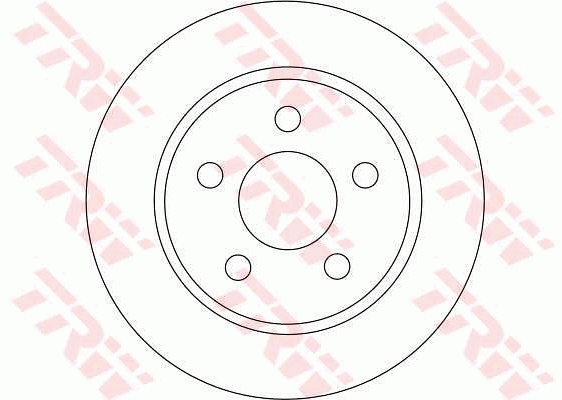 TRW Brake Rotor Single 265mm Rear DF4372S