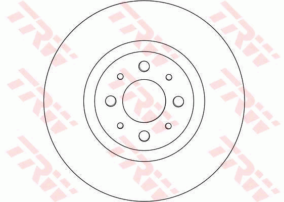 TRW Brake Rotor Single 281mm Front DF4377S