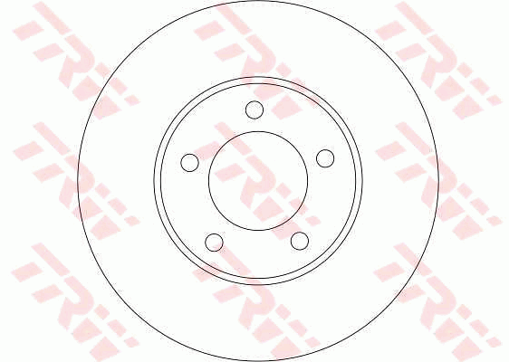 TRW Brake Rotor 278mm Front DF4384S