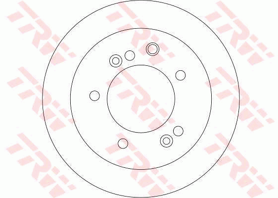 TRW Brake Rotor Single Rear DF4394S