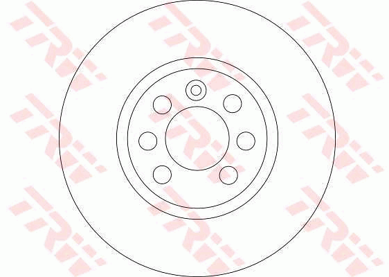 TRW Brake Rotor Pair Front DF4426S