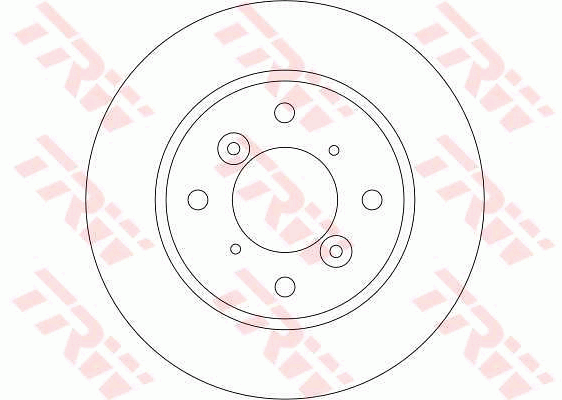 TRW Brake Rotor Single 246mm Front DF4435S