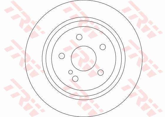 TRW Brake Rotor Rear DF4437S