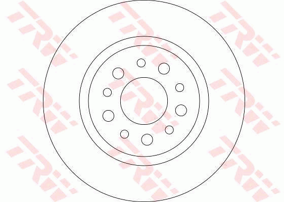 TRW Brake Rotor Single Rear DF4440S