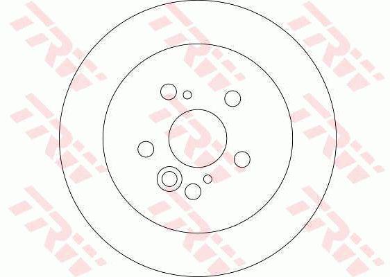 TRW Brake Rotor Rear DF4441S