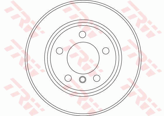 TRW Brake Rotor Pair Front DF4447S