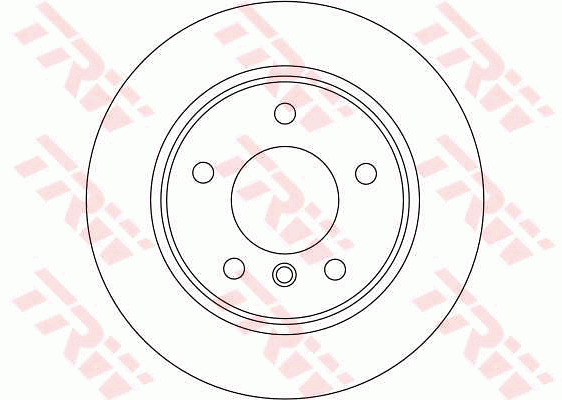 TRW Brake Rotor Single Rear DF4448S