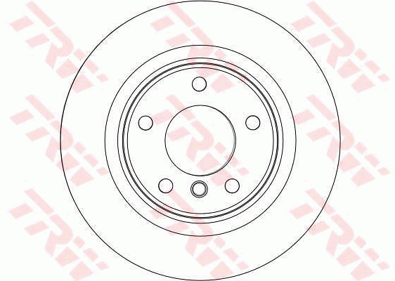 TRW Brake Rotor Single Rear DF4451S