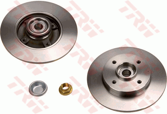 TRW Brake Rotor 249mm Rear DF4452BS
