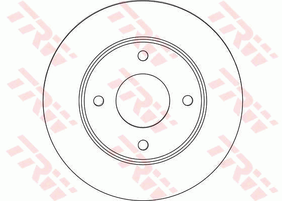 TRW Brake Rotor Single Front DF4457S