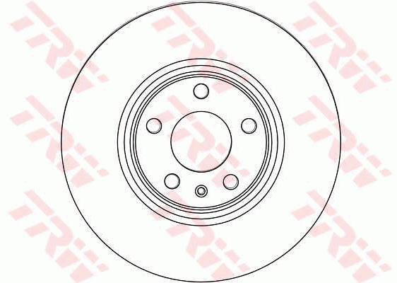 TRW Brake Rotor Single Front DF4470S