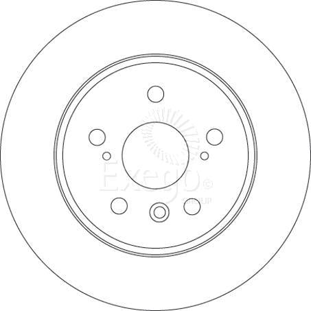 TRW Brake Rotor 288mm Rear DF4500S