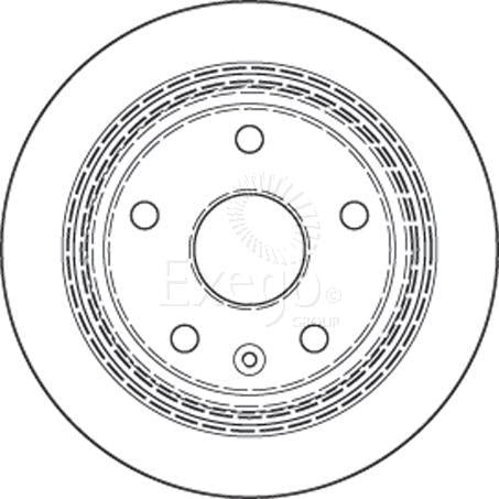 TRW Brake Rotor 258mm Rear DF4557S