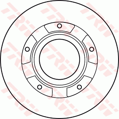 TRW Brake Rotor Rear DF4821S