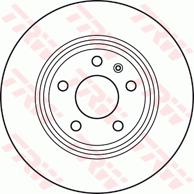 TRW Brake Rotor Rear Single DF4848S