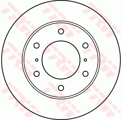 TRW Brake Rotor Front DF4870S