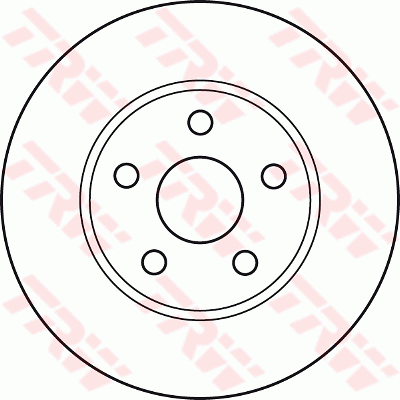 TRW Brake Rotor Single Front DF4877S