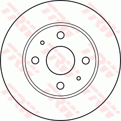 TRW Brake Rotor Single Front DF4887S