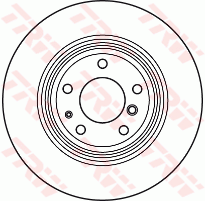 TRW Brake Rotor Rear LH DF4891S