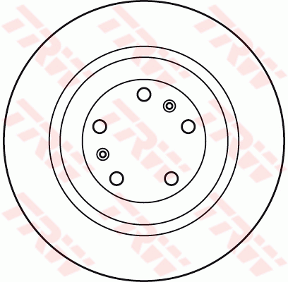 TRW Brake Rotor Rear DF4902S