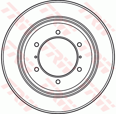 TRW Brake Rotor Rear DF4903S