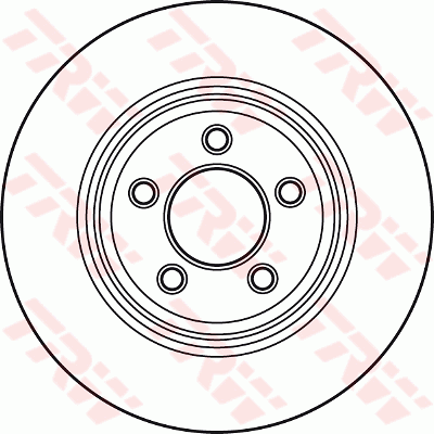 TRW Brake Rotor Rear DF4907S