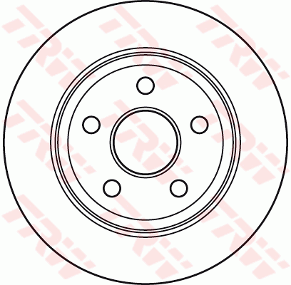 TRW Brake Rotor Rear DF4914S