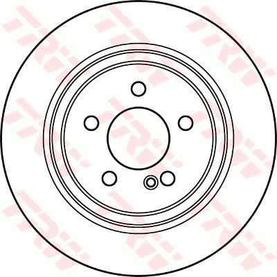 TRW Brake Rotor Single Rear DF4915S