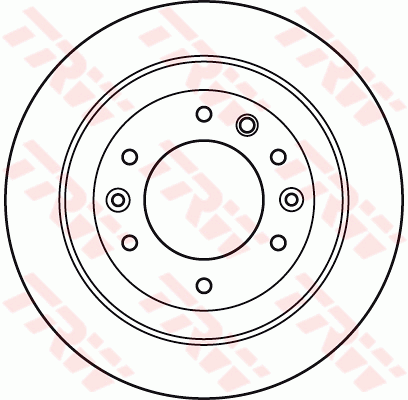 TRW Brake Rotor Rear DF4925S